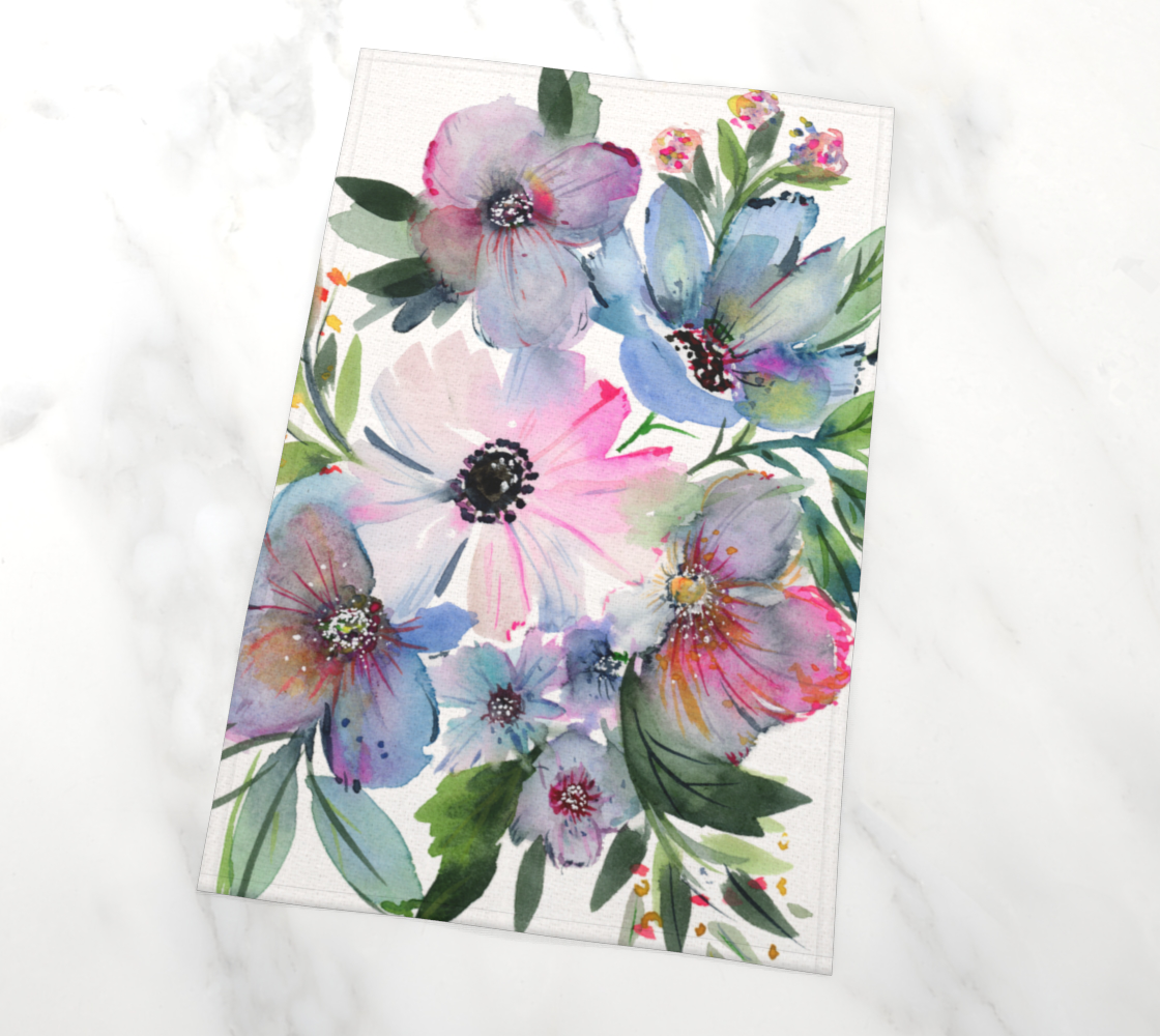 Moon Flower Tea-towel