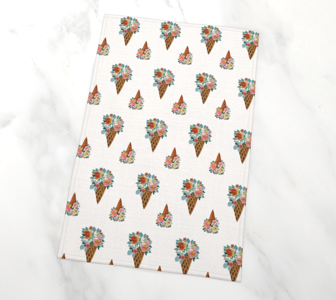 Ice Cream Tea Towel